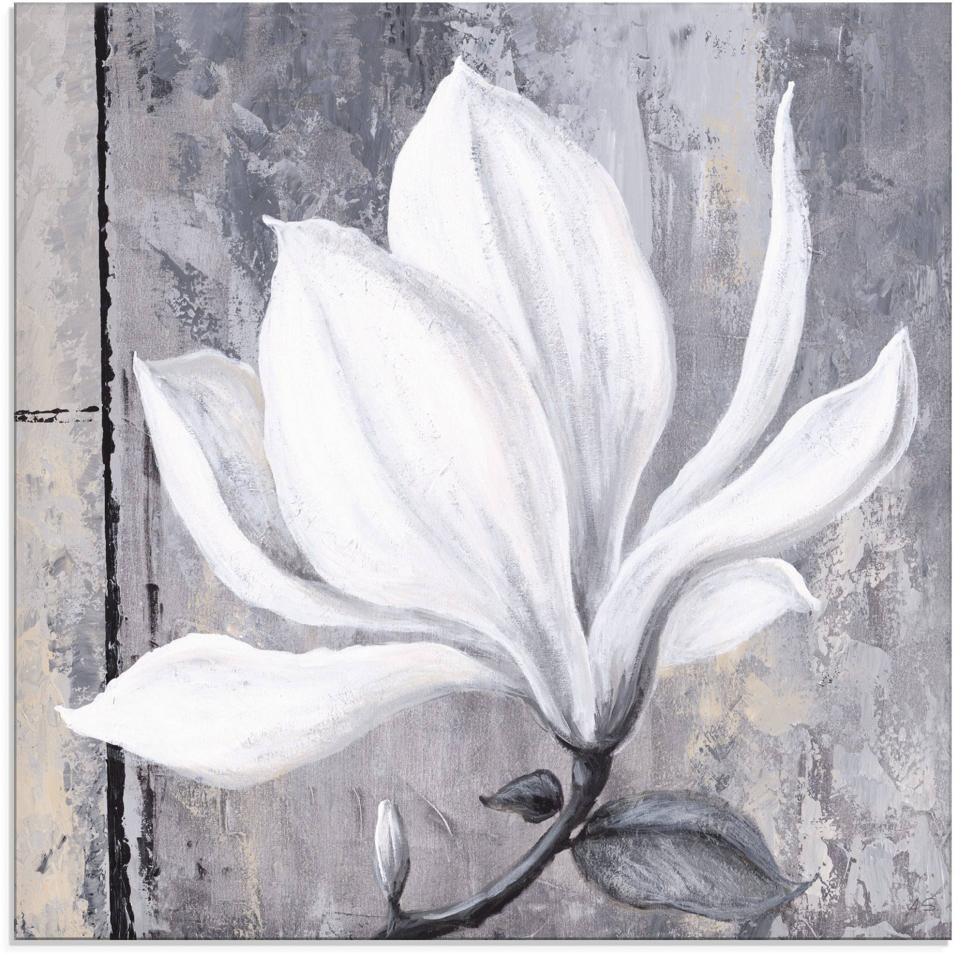 Artland Glasbild »Klassische Magnolie«, Blumen, (1 St.), in verschiedenen Grössen von Artland