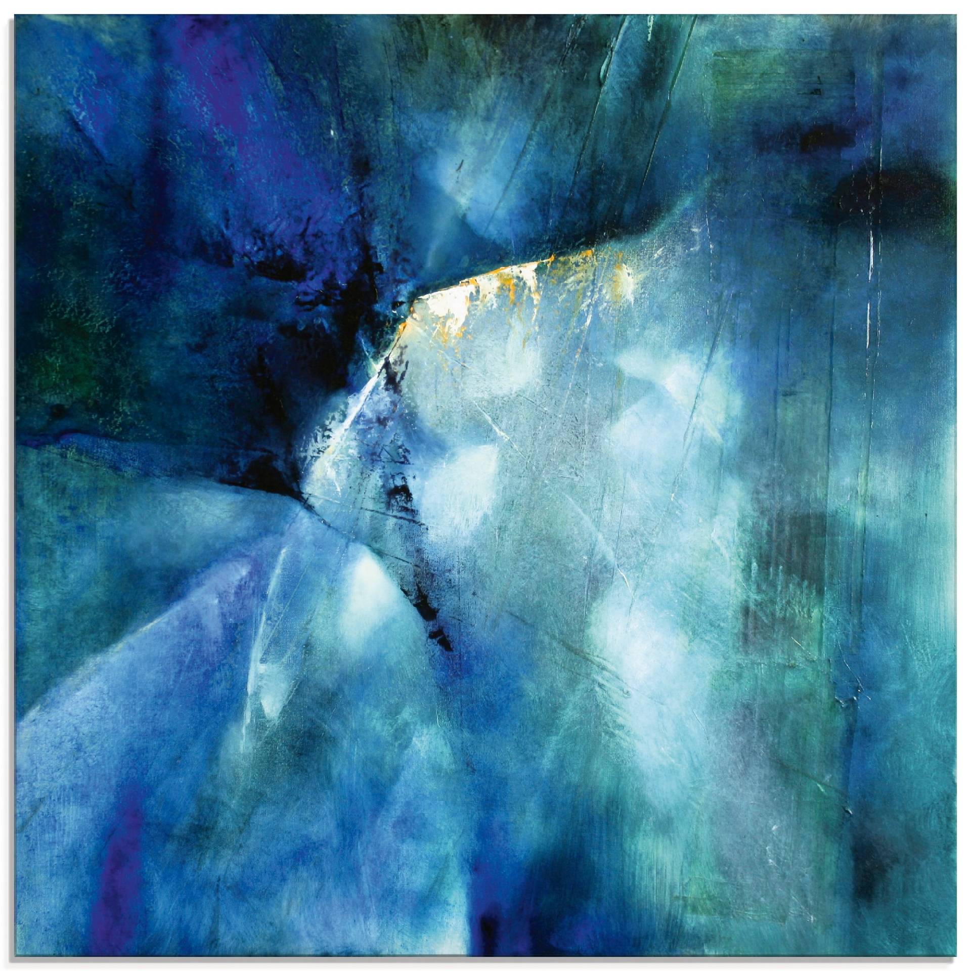 Artland Glasbild »Komposition in blau«, Gegenstandslos, (1 St.), in verschiedenen Grössen von Artland