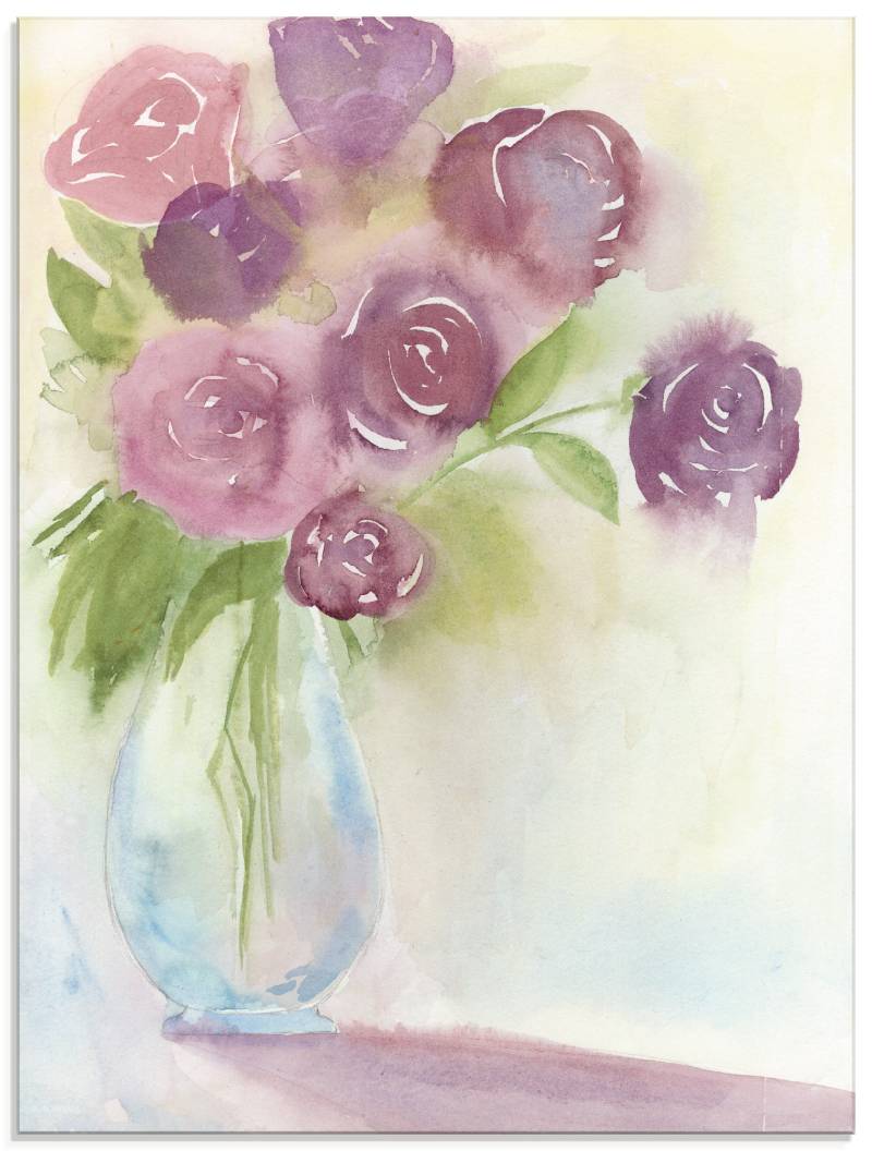 Artland Glasbild »Leuchtener Strauss II«, Blumen, (1 St.), in verschiedenen Grössen von Artland