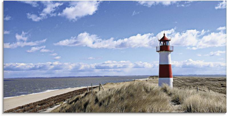 Artland Glasbild »Leuchtturm Sylt«, Gebäude, (1 St.), in verschiedenen Grössen von Artland