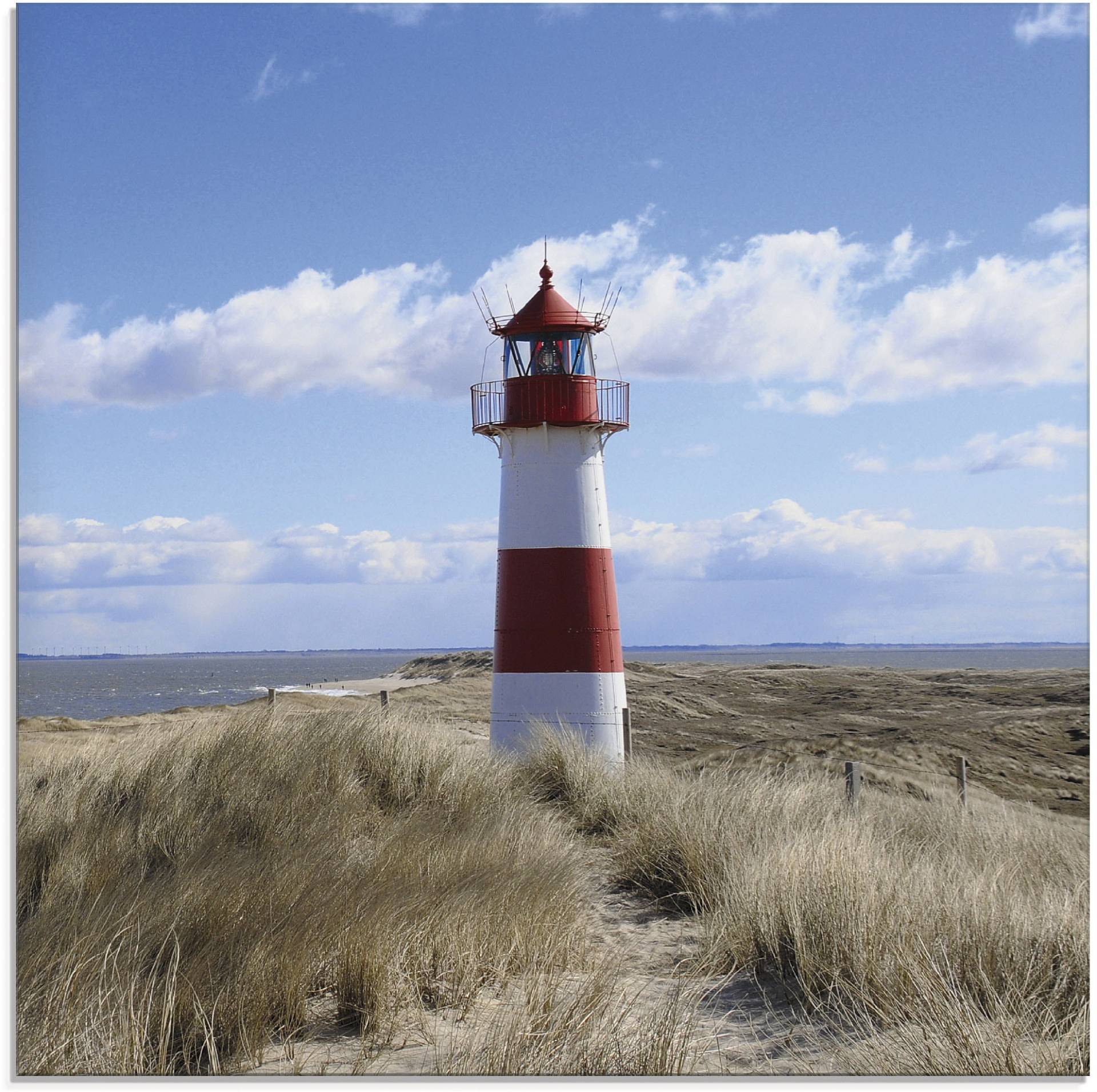 Artland Glasbild »Leuchtturm Sylt«, Gebäude, (1 St.), in verschiedenen Grössen von Artland