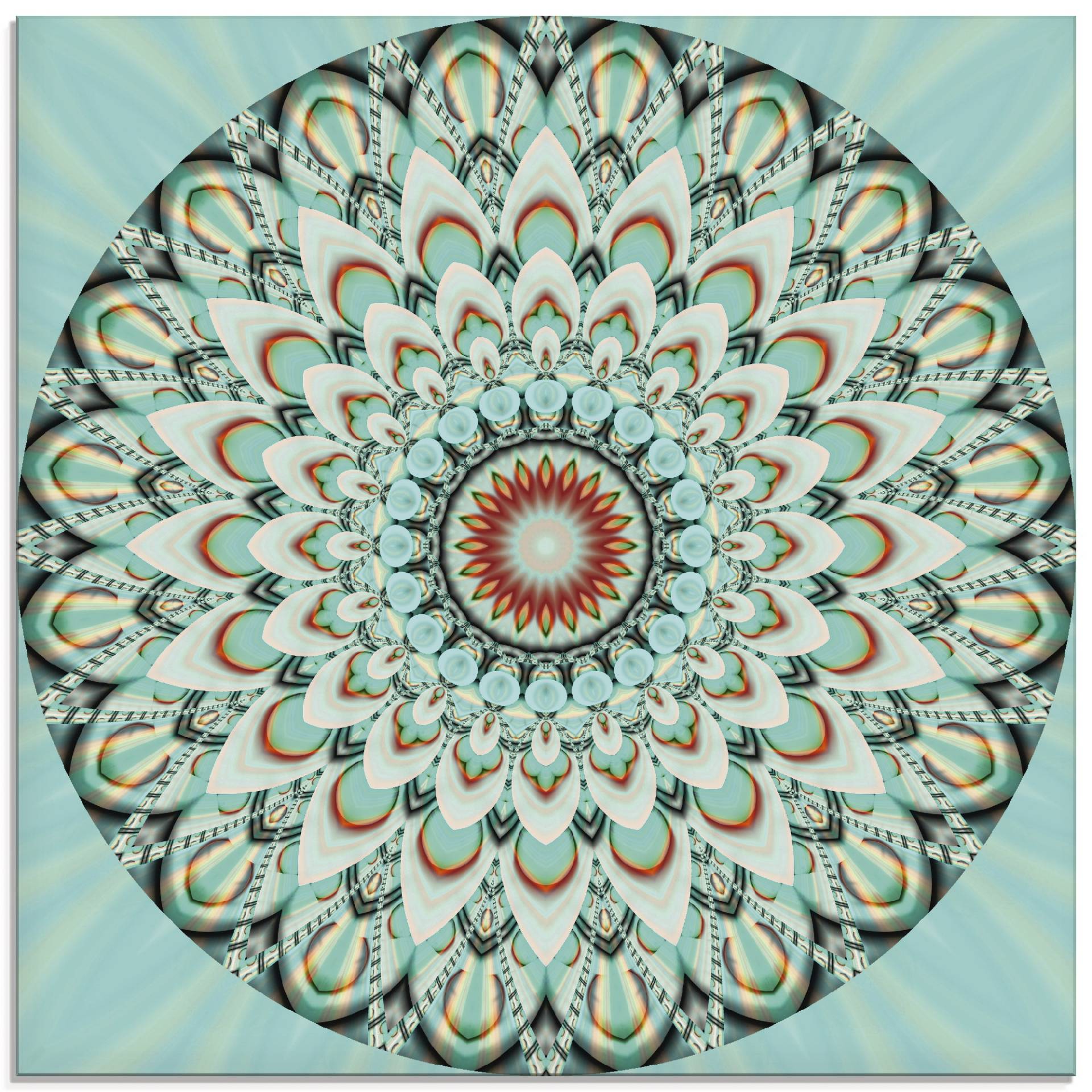 Artland Glasbild »Mandala Integrität«, Muster, (1 St.), in verschiedenen Grössen von Artland