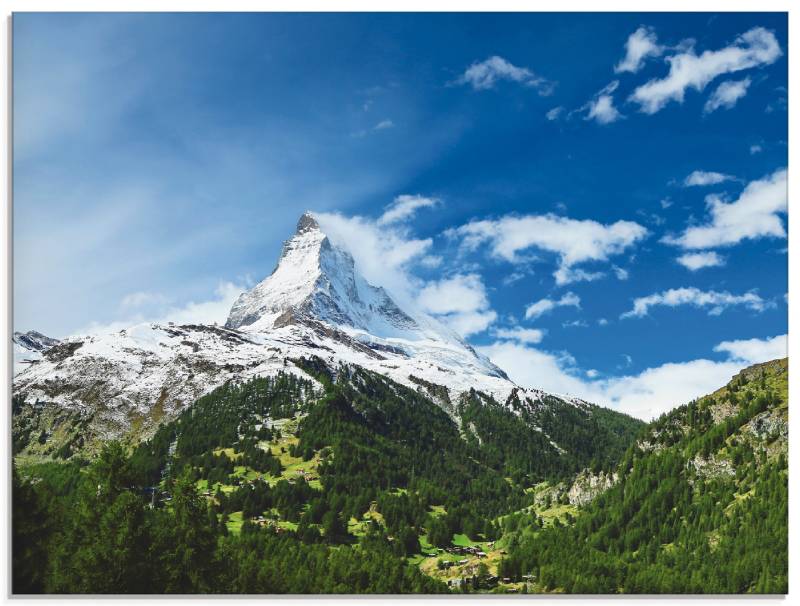 Artland Glasbild »Matterhorn«, Berge, (1 St.), in verschiedenen Grössen von Artland