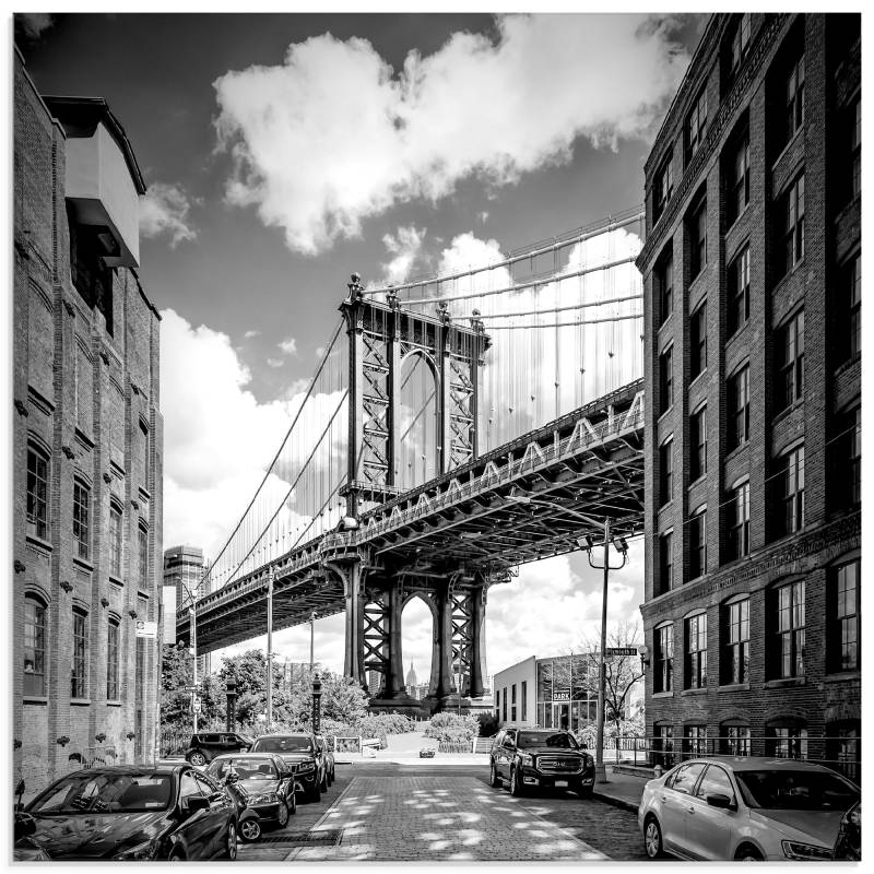 Artland Glasbild »New York City Manhattan Bridge I«, Amerika, (1 St.), in verschiedenen Grössen von Artland