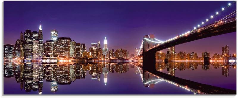 Artland Glasbild »New York Skyline«, Amerika, (1 St.), in verschiedenen Grössen von Artland