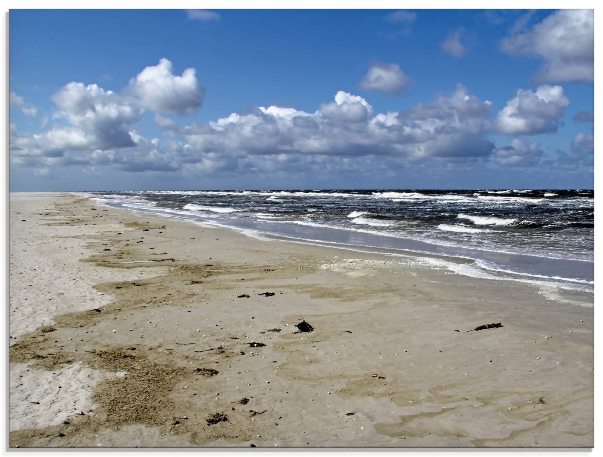 Artland Glasbild »Nordsee - Urlaubsfeeling pur«, Strand, (1 St.), in verschiedenen Grössen von Artland