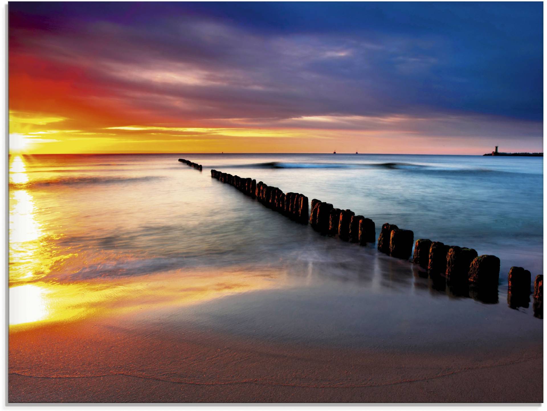 Artland Glasbild »Ostsee mit schönem Sonnenaufgang«, Strand, (1 St.), in verschiedenen Grössen Artland Glasbild »Ostsee mit schönem Sonnenaufgang«, Strand, (1 St.), in verschiedenen Grössen von Artland