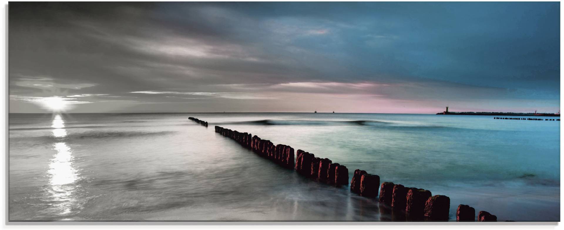 Artland Glasbild »Ostsee mit schönem Sonnenaufgang«, Gewässer, (1 St.), in verschiedenen Grössen Artland Glasbild »Ostsee mit schönem Sonnenaufgang«, Gewässer, (1 St.), in verschiedenen Grössen von Artland