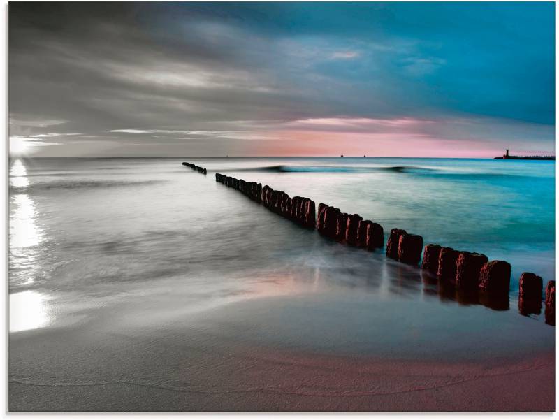 Artland Glasbild »Ostsee mit schönem Sonnenaufgang«, Gewässer, (1 St.), in verschiedenen Grössen von Artland