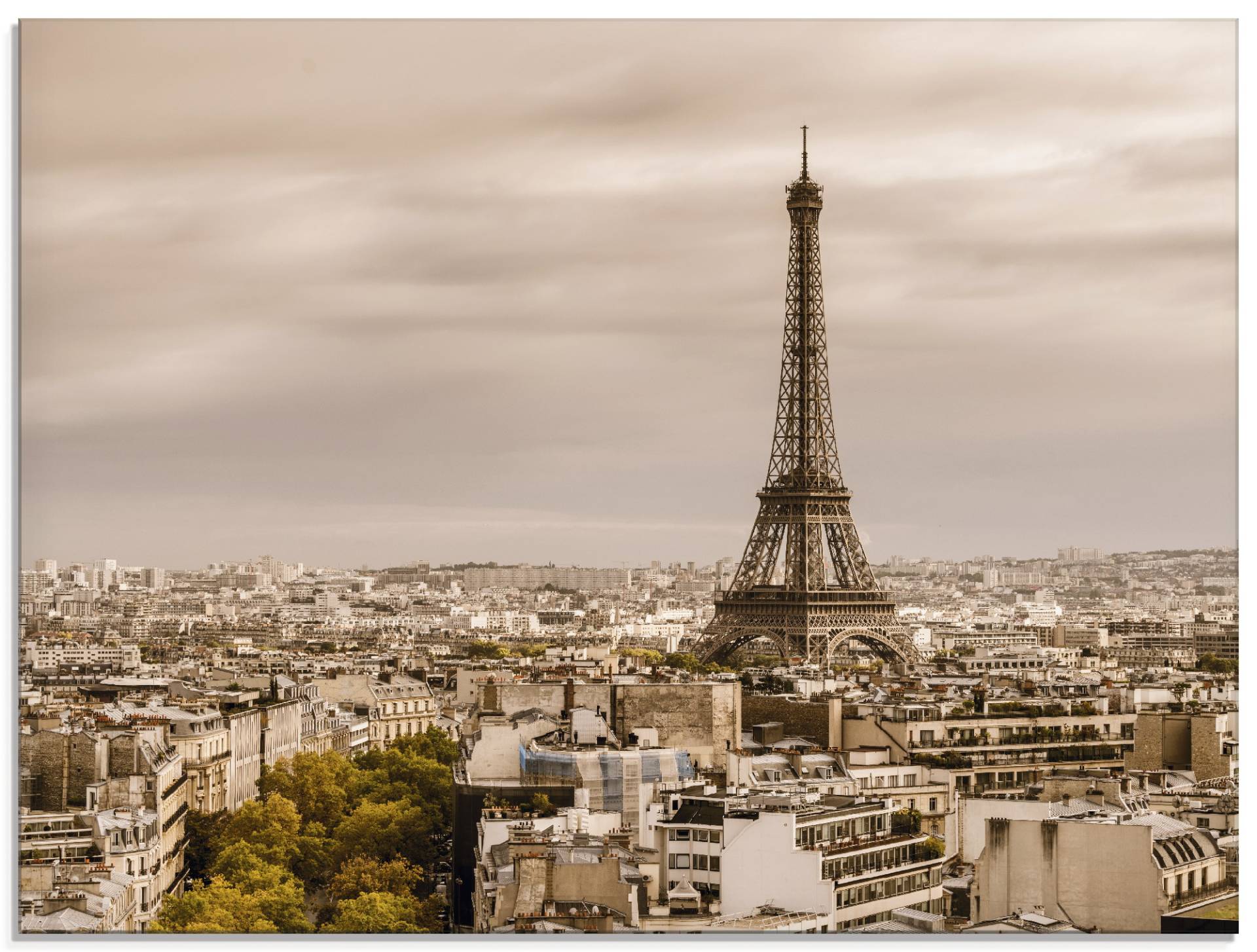 Artland Glasbild »Paris Eiffelturm I«, Frankreich, (1 St.), in verschiedenen Grössen von Artland