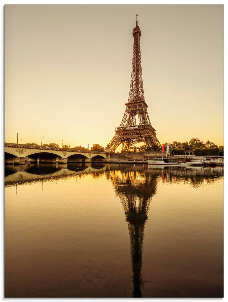 Artland Glasbild »Paris Eiffelturm V«, Gebäude, (1 St.), in verschiedenen Grössen von Artland