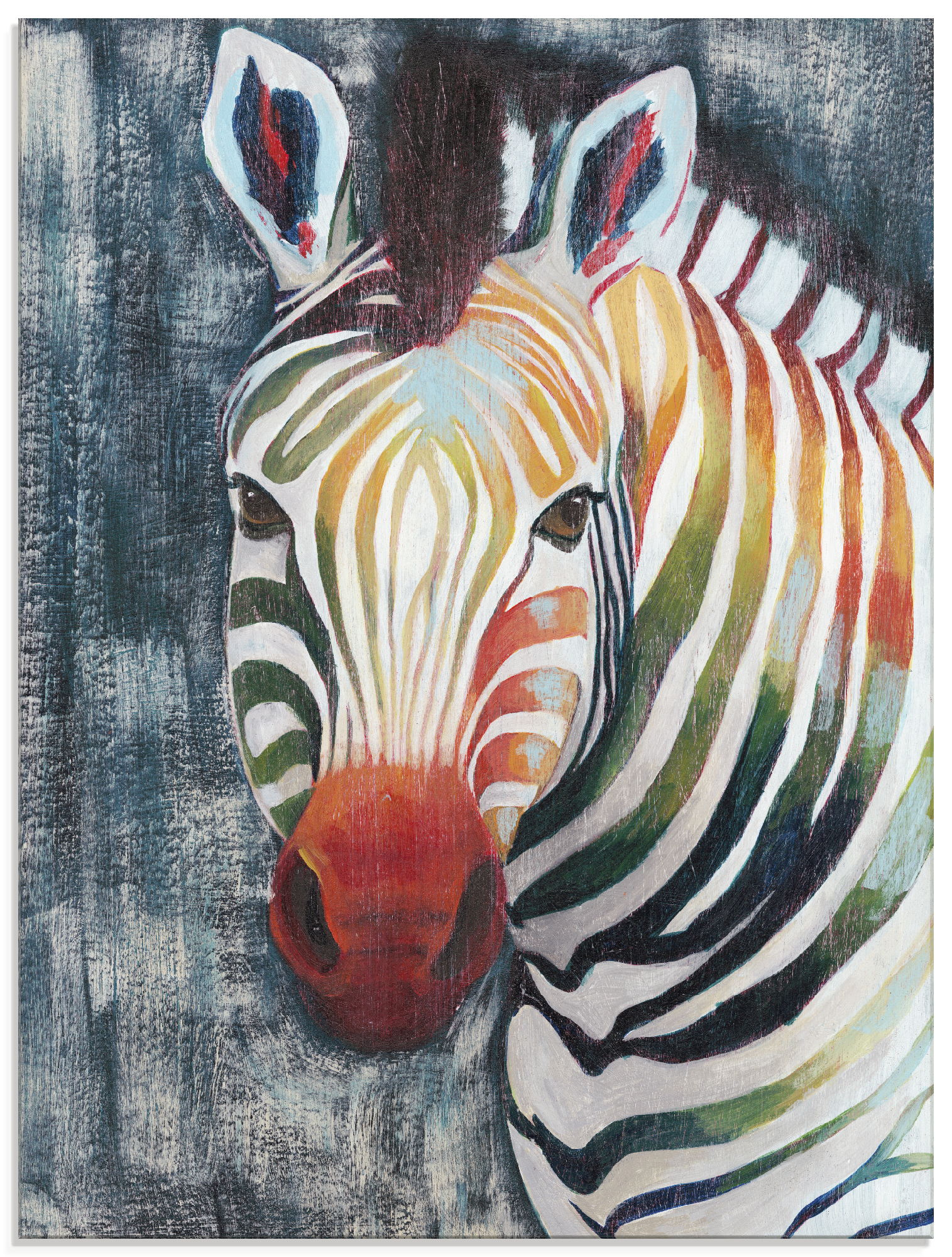 Artland Glasbild »Prisma Zebra II«, Wildtiere, (1 St.), in verschiedenen Grössen von Artland