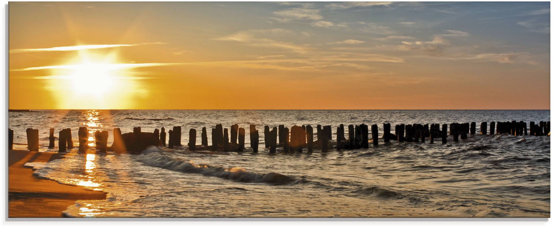Artland Glasbild »Schöner Sonnenuntergang am Strand«, Strand, (1 St.), in verschiedenen Grössen Artland Glasbild »Schöner Sonnenuntergang am Strand«, Strand, (1 St.), in verschiedenen Grössen von Artland