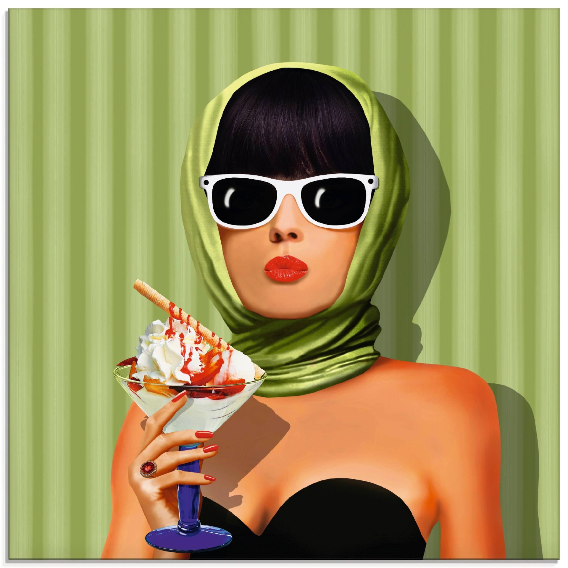 Artland Glasbild »Sommerliebe, Sommer, Sonne und Eiscreme«, Frau, (1 St.), in verschiedenen Grössen Artland Glasbild »Sommerliebe, Sommer, Sonne und Eiscreme«, Frau, (1 St.), in verschiedenen Grössen von Artland