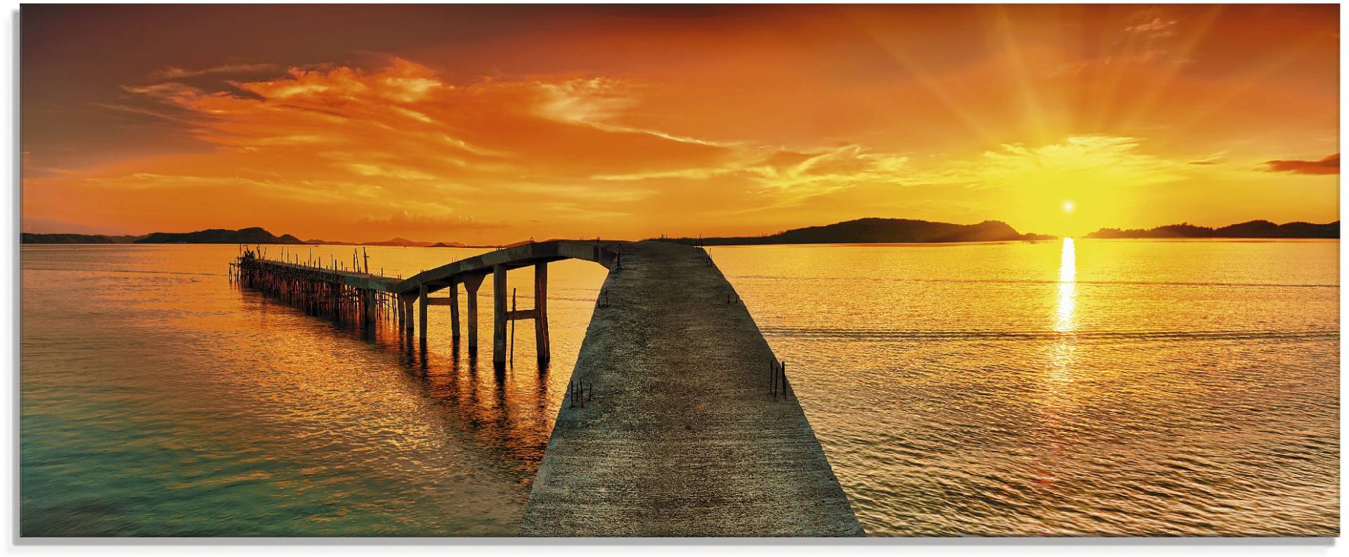 Artland Glasbild »Sonnenaufgang über dem Meer«, Gewässer, (1 St.), in verschiedenen Grössen Artland Glasbild »Sonnenaufgang über dem Meer«, Gewässer, (1 St.), in verschiedenen Grössen von Artland