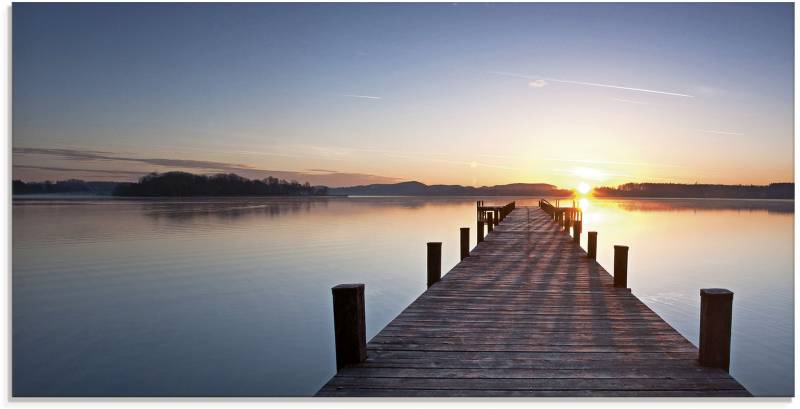 Artland Glasbild »Sonnenstrahlen - Sonnenuntergang«, Gewässer, (1 St.), in verschiedenen Grössen von Artland