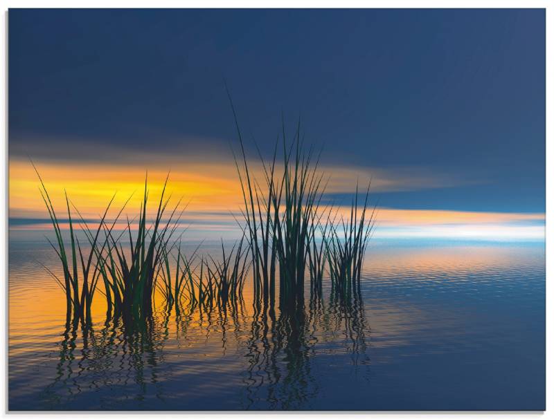 Artland Glasbild »Sonnenuntergang III«, Gewässer, (1 St.), in verschiedenen Grössen von Artland