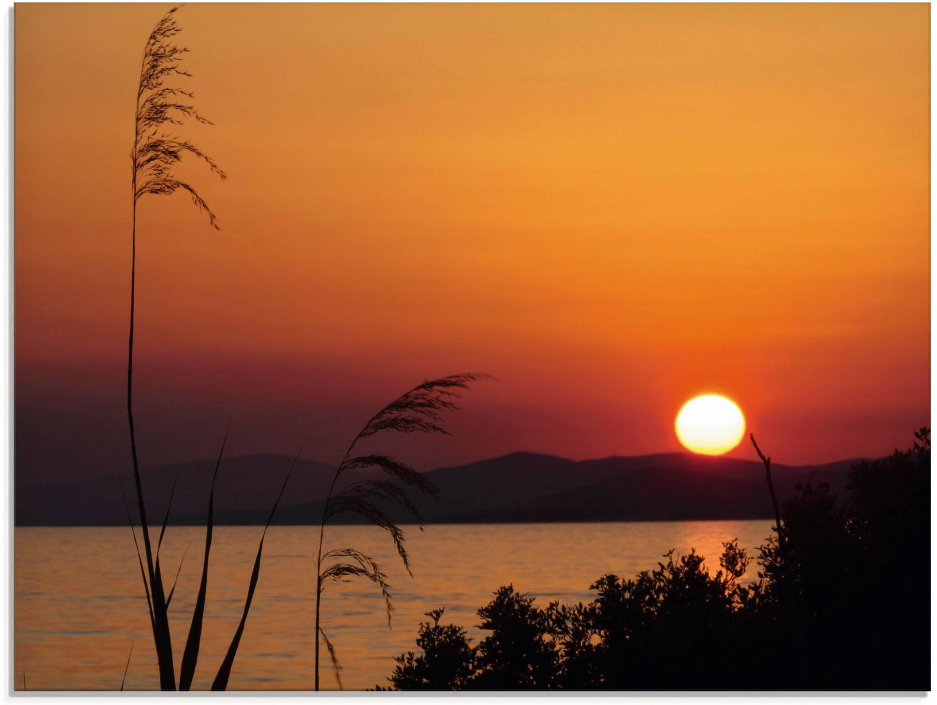 Artland Glasbild »Sonnenuntergang«, Sonnenaufgang & -untergang, (1 St.), in verschiedenen Grössen von Artland