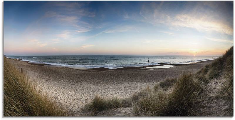 Artland Glasbild »Strand und Sanddünen am Hengistbury Head«, Küste, (1 St.), in verschiedenen Grössen von Artland