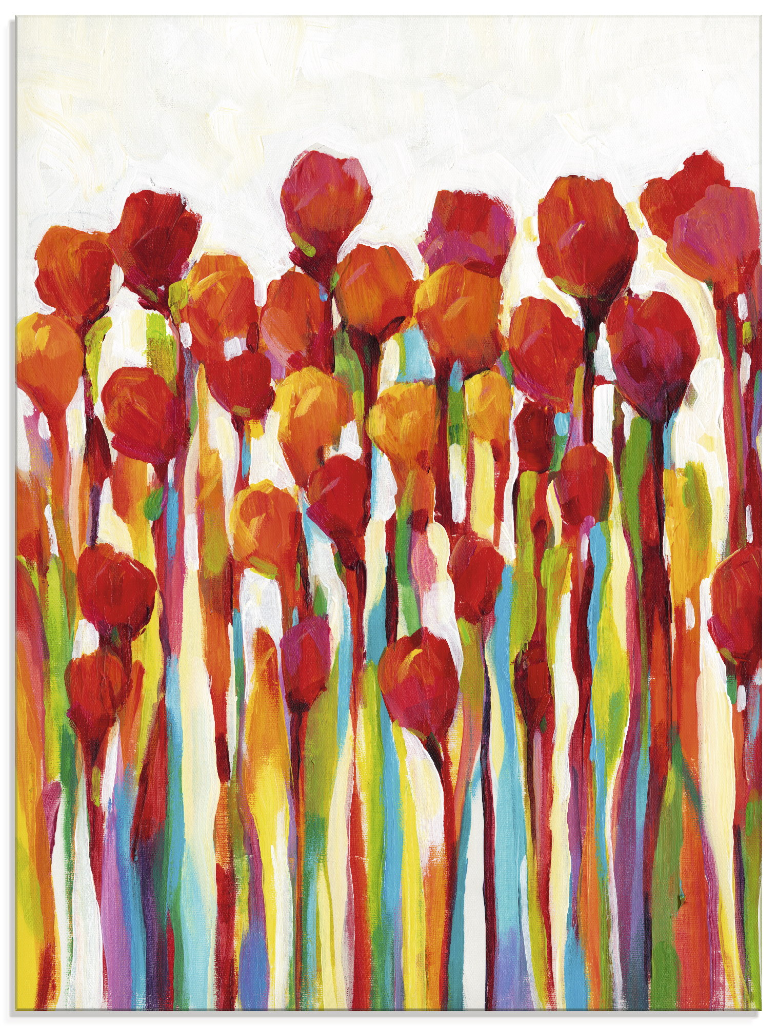 Artland Glasbild »Strotzen mit Farben I«, Blumenwiese, (1 St.), in verschiedenen Grössen von Artland