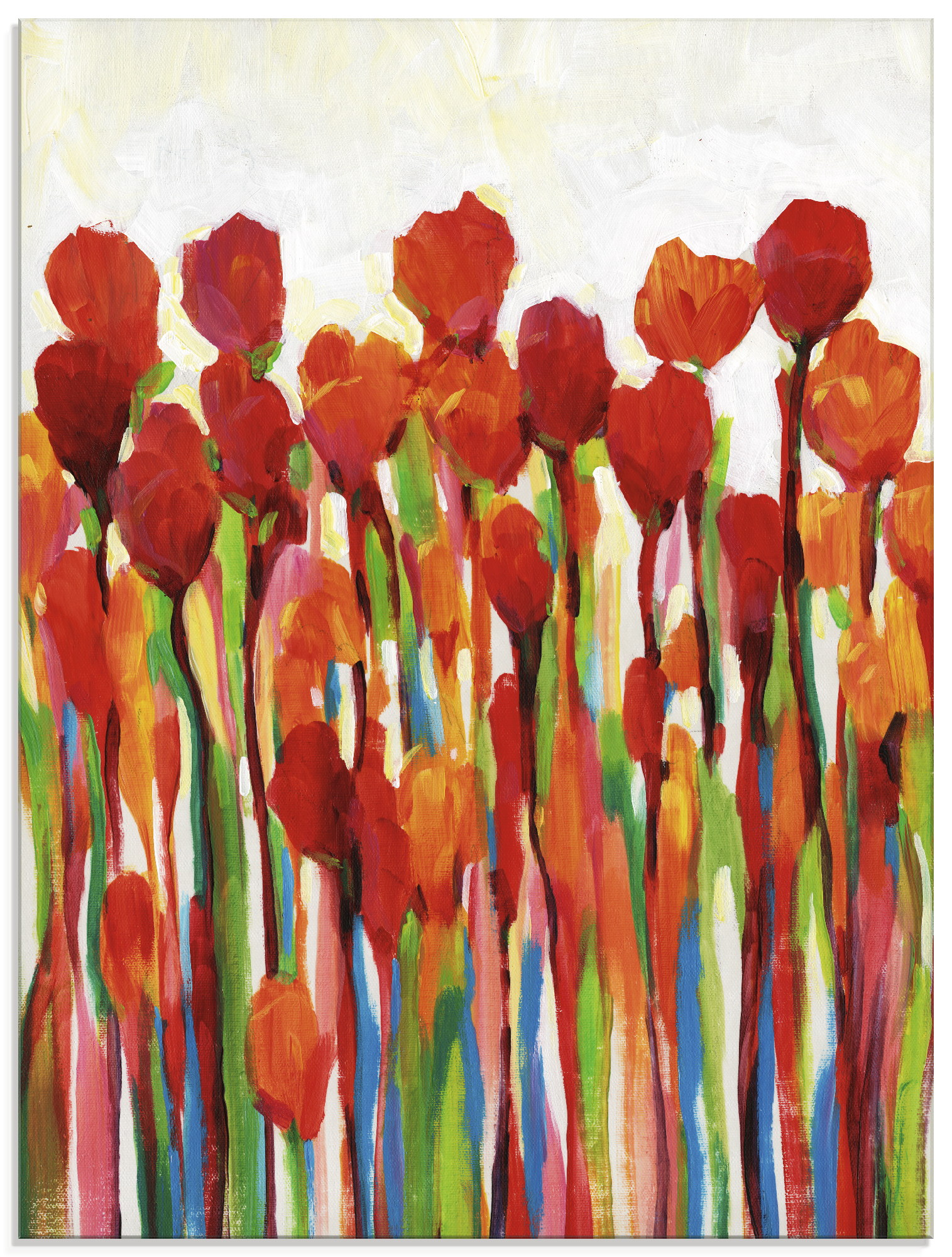 Artland Glasbild »Strotzen mit Farben II«, Blumenwiese, (1 St.), in verschiedenen Grössen von Artland