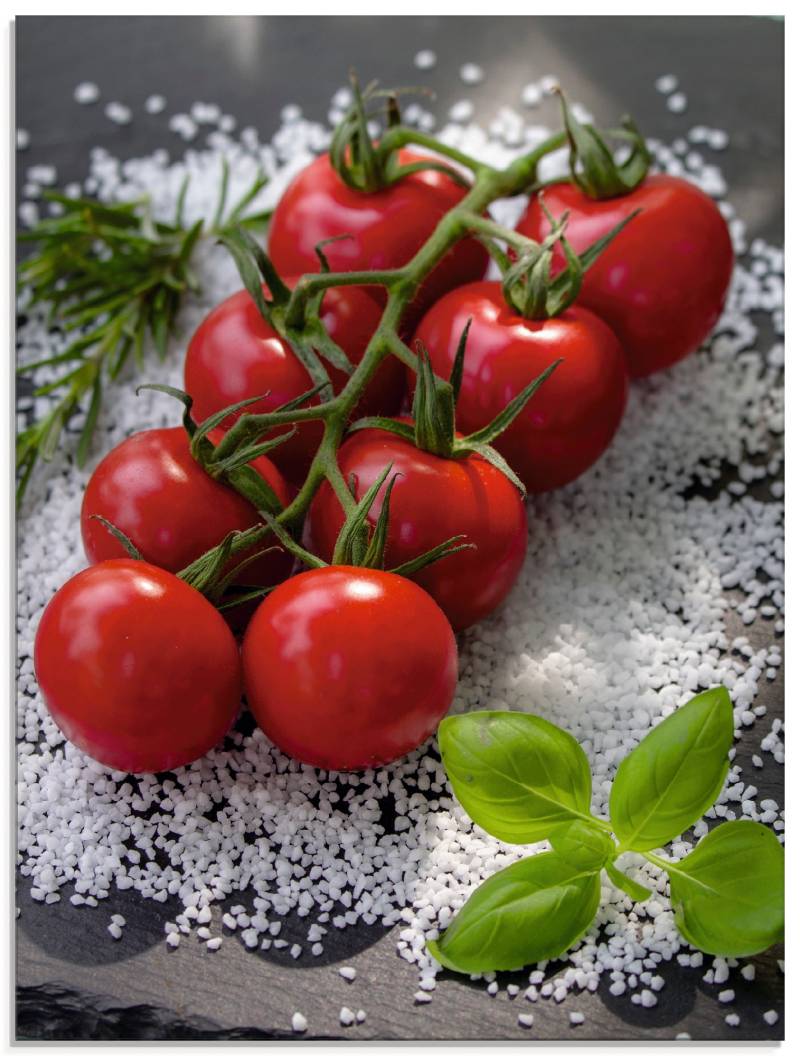 Artland Glasbild »Tomaten Rispe auf Salz«, Lebensmittel, (1 St.), in verschiedenen Grössen von Artland