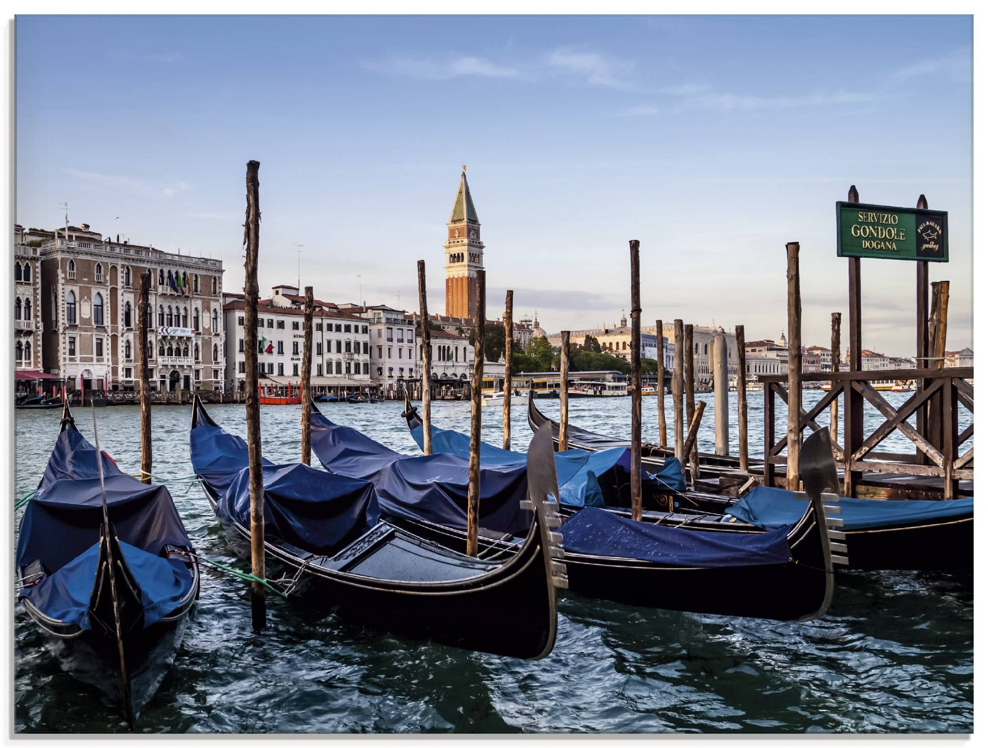 Artland Glasbild »Venedig Canal Grande mit Gondeln«, Boote & Schiffe, (1 St.), in verschiedenen Grössen von Artland