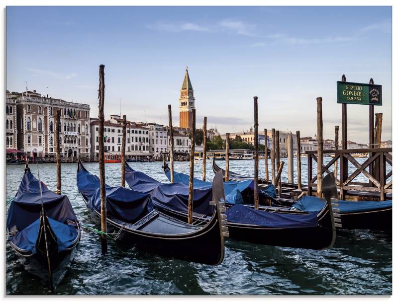 Artland Glasbild »Venedig Canal Grande mit Gondeln«, Boote & Schiffe, (1 St.), in verschiedenen Grössen von Artland