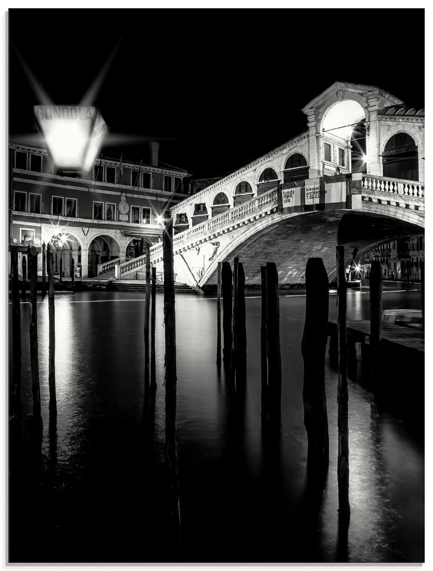 Artland Glasbild »Venedig Canal Grande & Rialto Brücke I«, Brücken, (1 St.), in verschiedenen Grössen von Artland