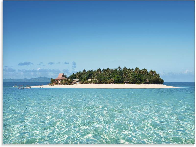 Artland Glasbild »Verblüffende Fiji Insel und klares Meer«, Gewässer, (1 St.), in verschiedenen Grössen von Artland