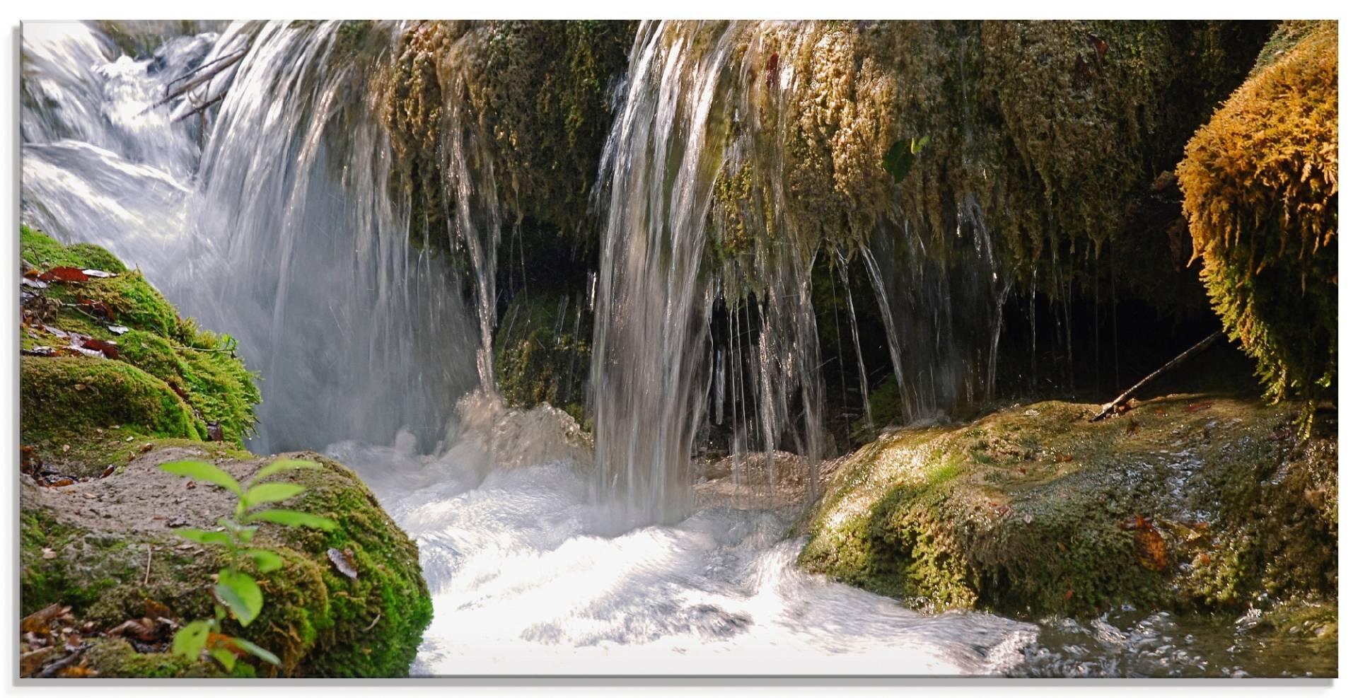 Artland Glasbild »Wasserfall«, Gewässer, (1 St.), in verschiedenen Grössen von Artland