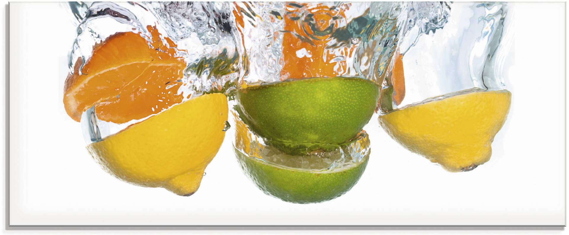 Artland Glasbild »Zitrusfrüchte fallen in klares Wasser«, Lebensmittel, (1 St.), in verschiedenen Grössen Artland Glasbild »Zitrusfrüchte fallen in klares Wasser«, Lebensmittel, (1 St.), in verschiedenen Grössen von Artland