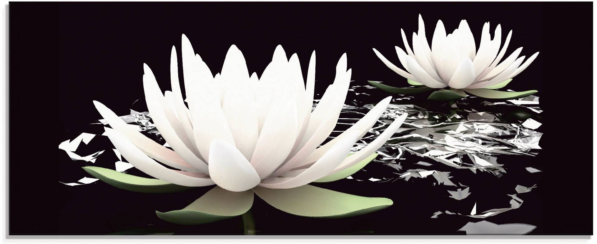 Artland Glasbild »Zwei Lotusblumen auf dem Wasser«, Blumen, (1 St.), in verschiedenen Grössen Artland Glasbild »Zwei Lotusblumen auf dem Wasser«, Blumen, (1 St.), in verschiedenen Grössen von Artland