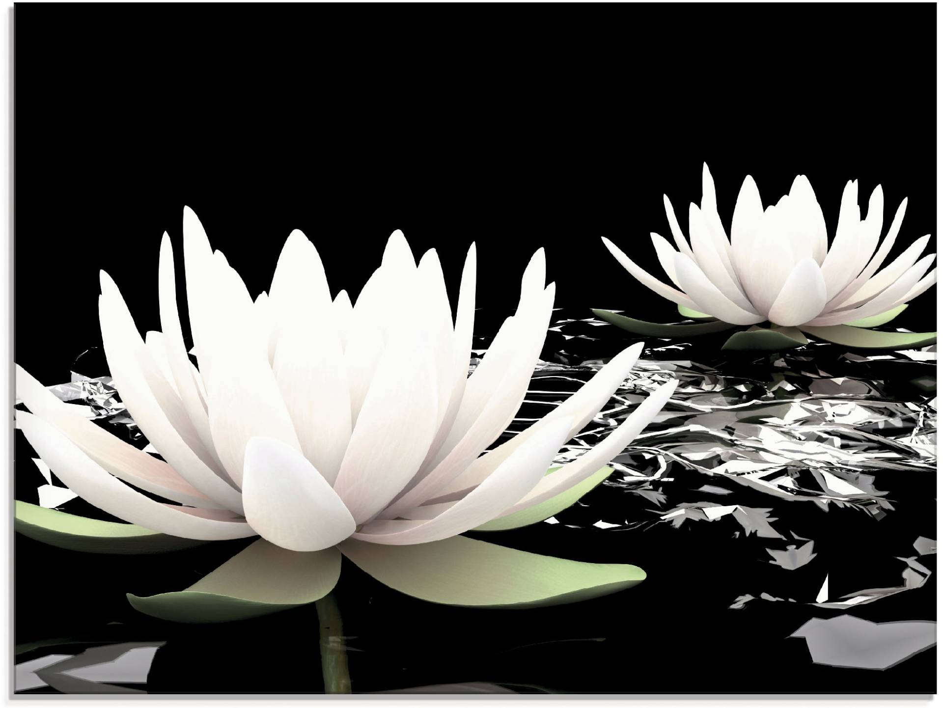 Artland Glasbild »Zwei Lotusblumen auf dem Wasser«, Blumen, (1 St.), in verschiedenen Grössen Artland Glasbild »Zwei Lotusblumen auf dem Wasser«, Blumen, (1 St.), in verschiedenen Grössen von Artland