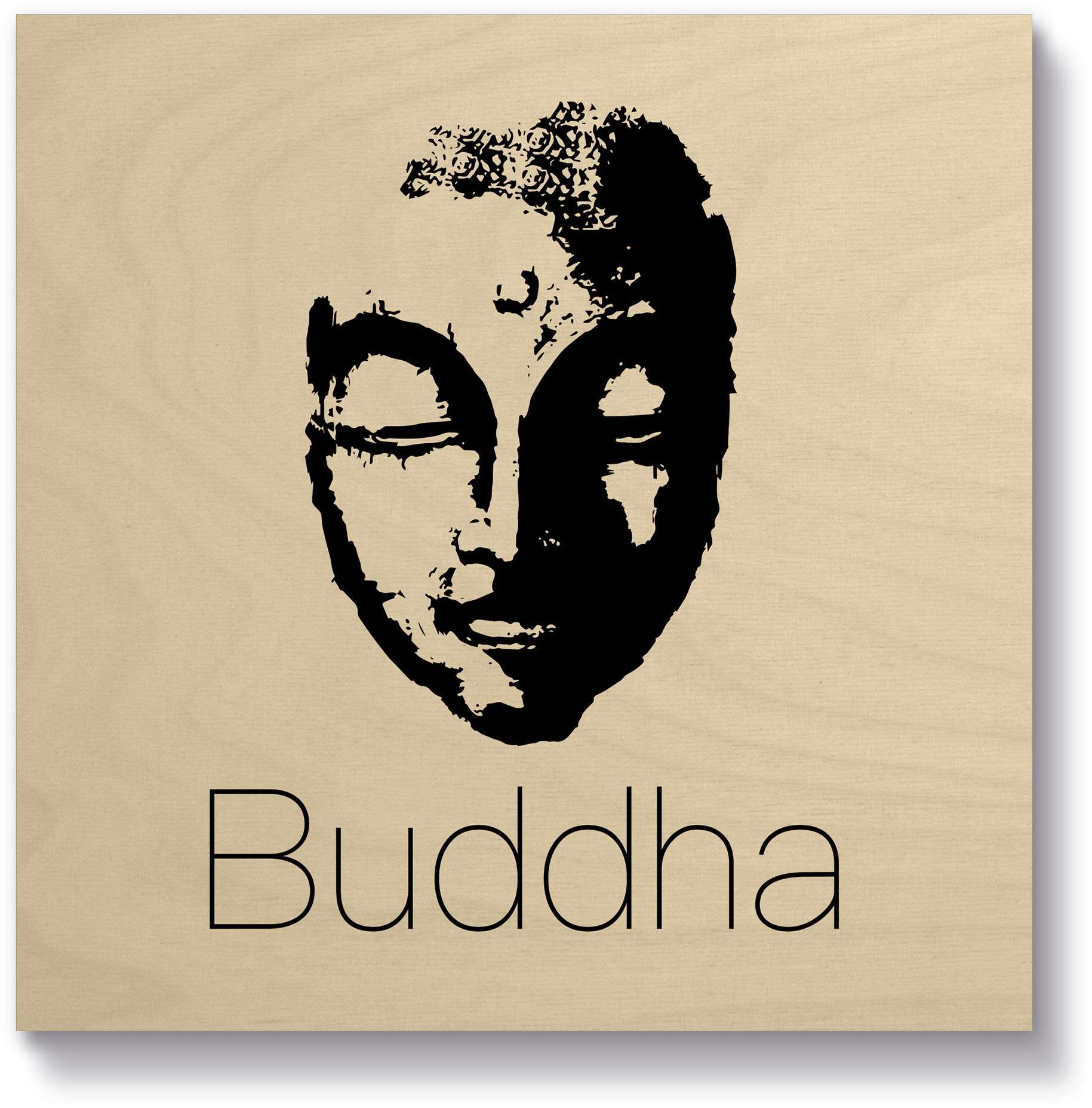 Artland Holzbild »Buddha«, Sprüche & Texte, (1 St.) von Artland