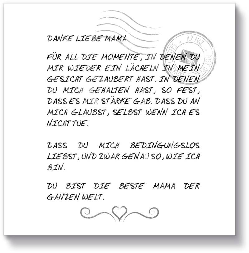 Artland Holzbild »Danke Mama«, Sprüche & Texte, (1 St.) von Artland