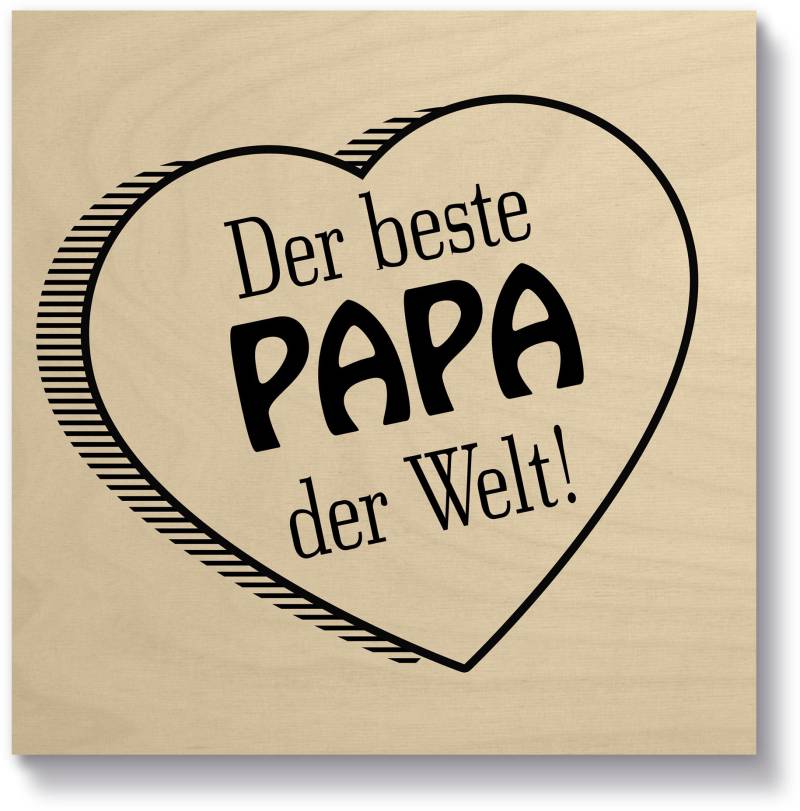 Artland Holzbild »Der beste Papa der Welt«, Sprüche & Texte, (1 St.) von Artland