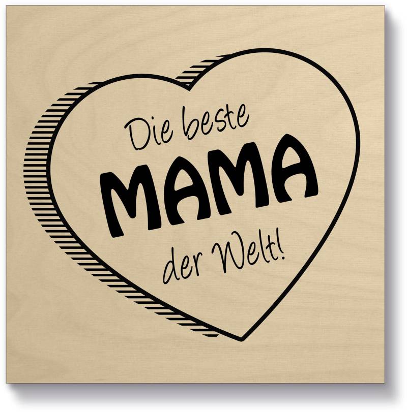 Artland Holzbild »Die beste Mama der Welt«, Sprüche & Texte, (1 St.) von Artland