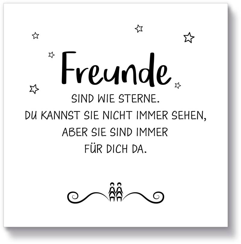 Artland Holzbild »Freunde II«, Sprüche & Texte, (1 St.) von Artland