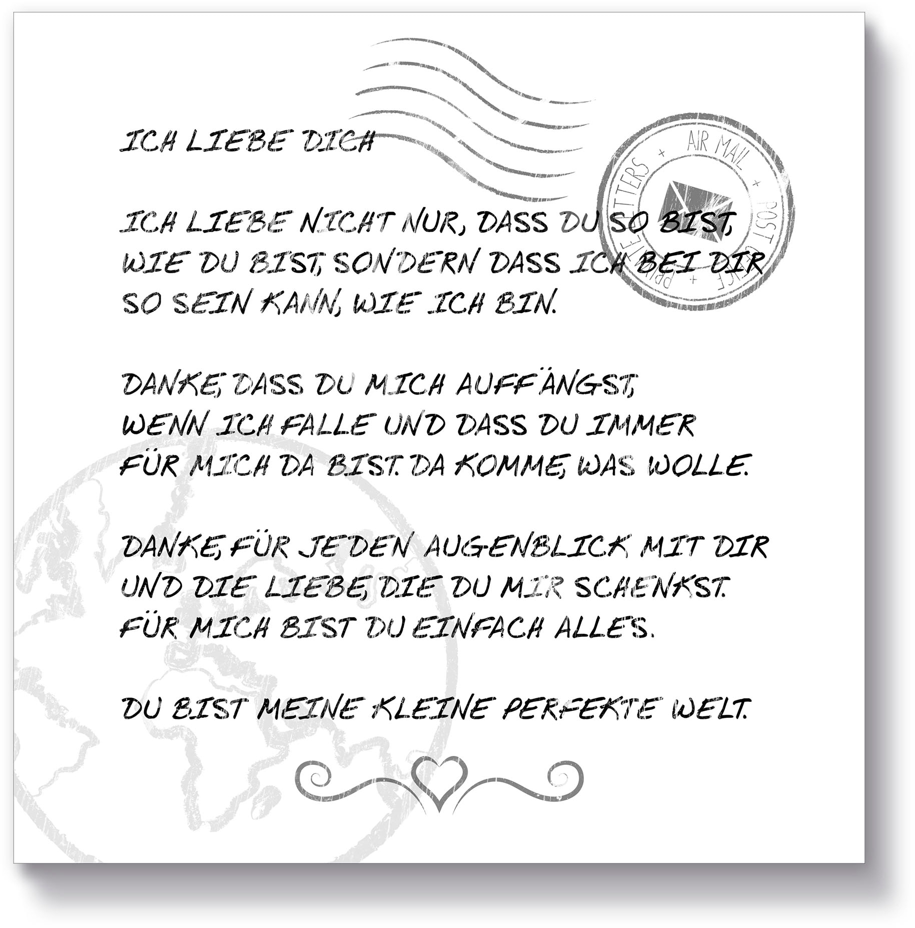 Artland Holzbild »Ich liebe Dich«, Sprüche & Texte, (1 St.) von Artland