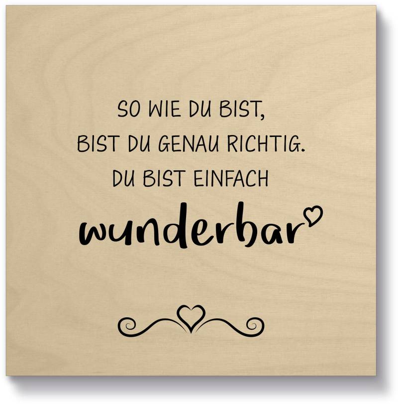 Artland Holzbild »Wunderbar«, Sprüche & Texte, (1 St.) von Artland