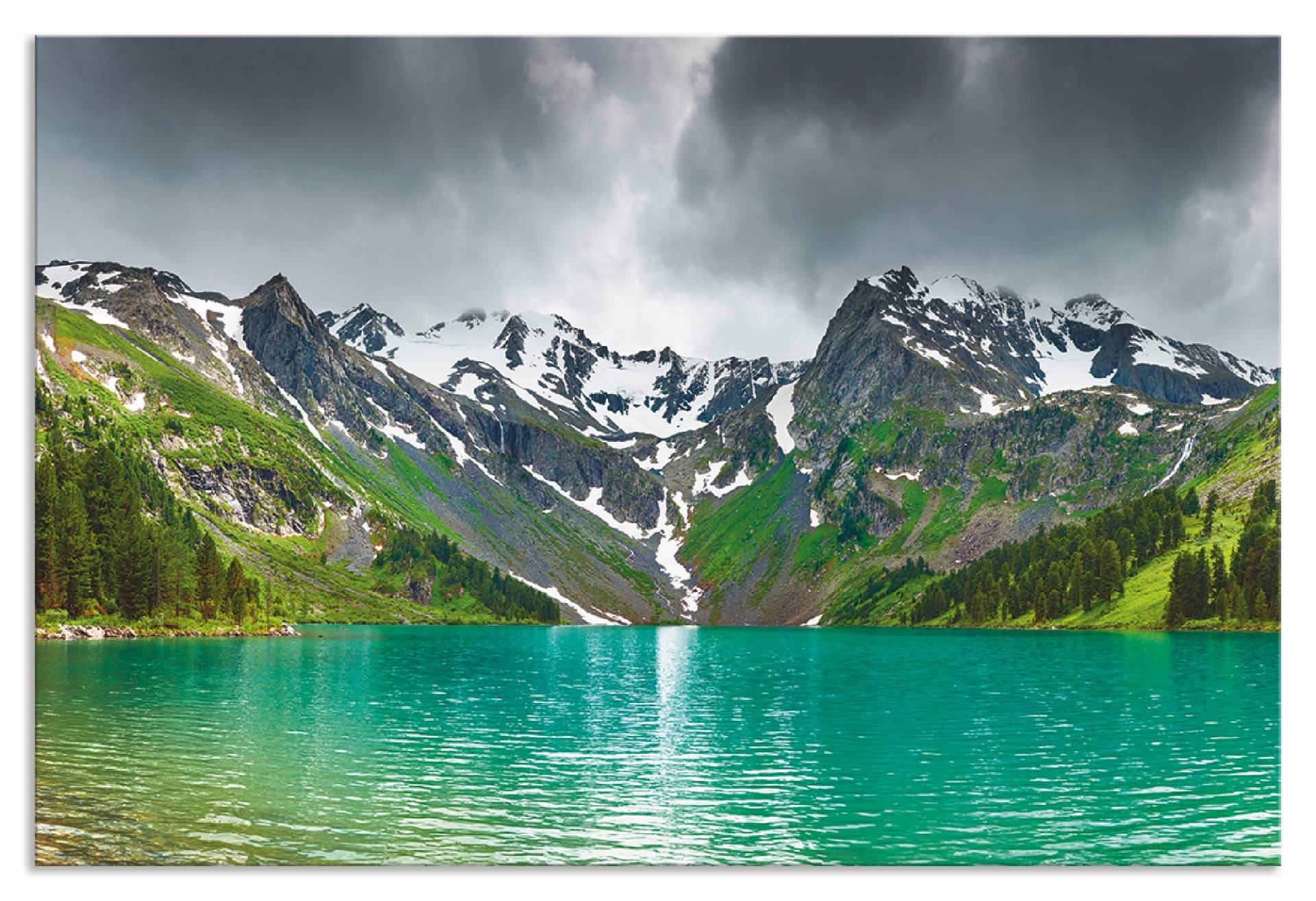 Artland Küchenrückwand »Bergsee«, (1 tlg.), Alu Spritzschutz mit Klebeband, einfache Montage von Artland