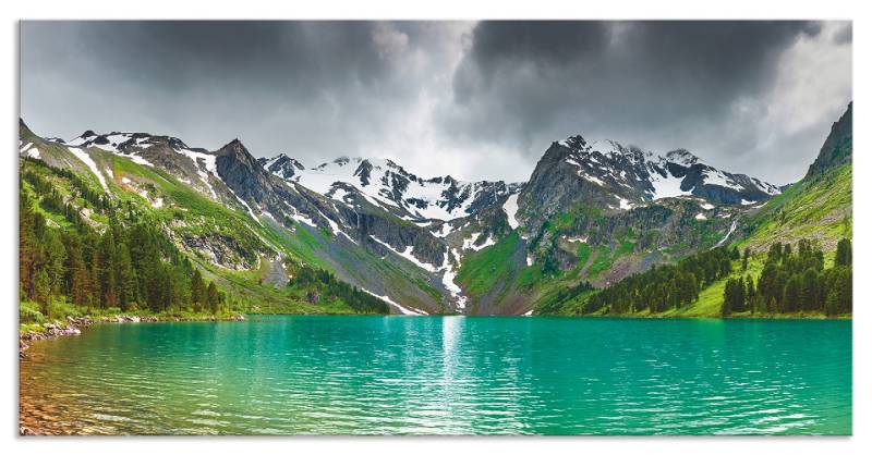 Artland Küchenrückwand »Bergsee«, (1 tlg.), Alu Spritzschutz mit Klebeband, einfache Montage von Artland