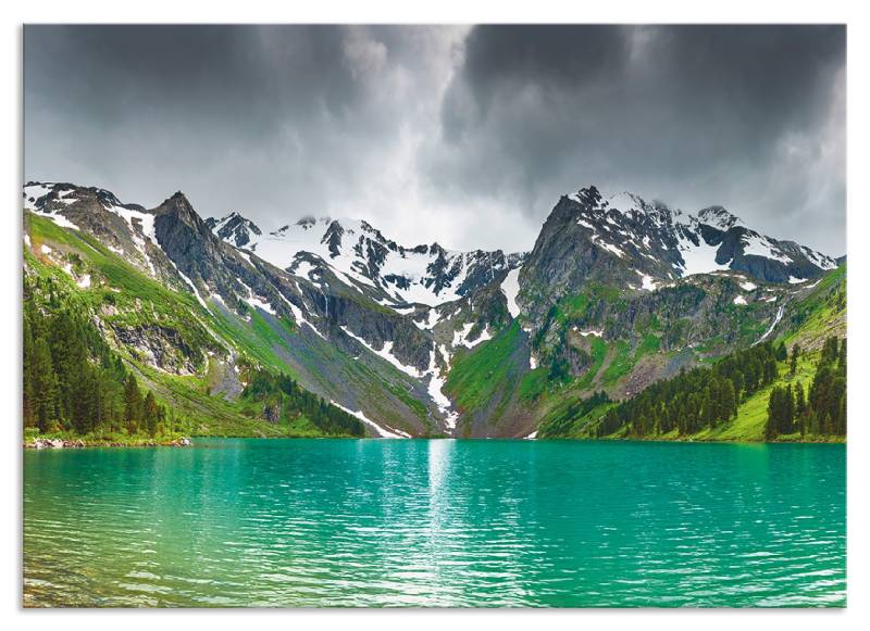 Artland Küchenrückwand »Bergsee«, (1 tlg.), Alu Spritzschutz mit Klebeband, einfache Montage von Artland