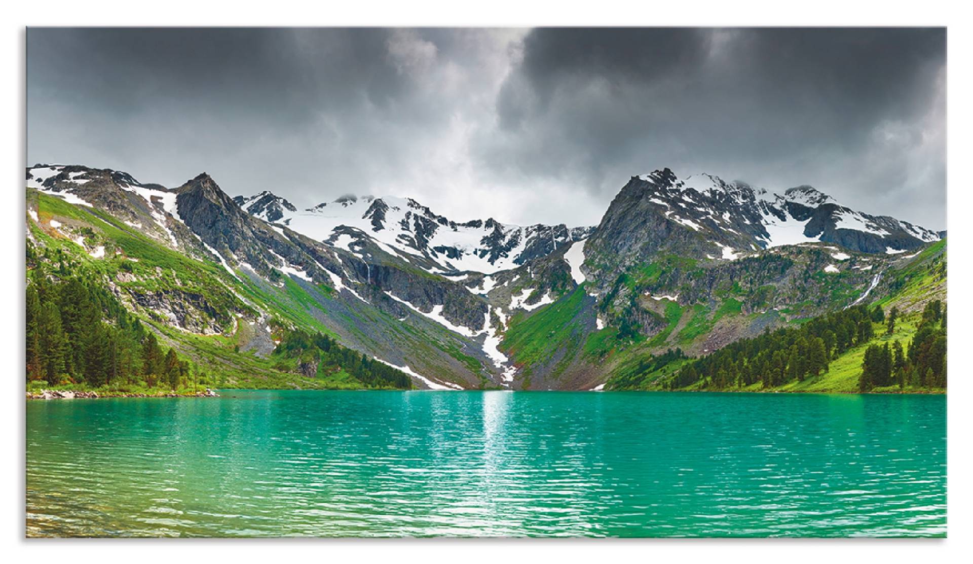 Artland Küchenrückwand »Bergsee«, (1 tlg.), Alu Spritzschutz mit Klebeband, einfache Montage von Artland