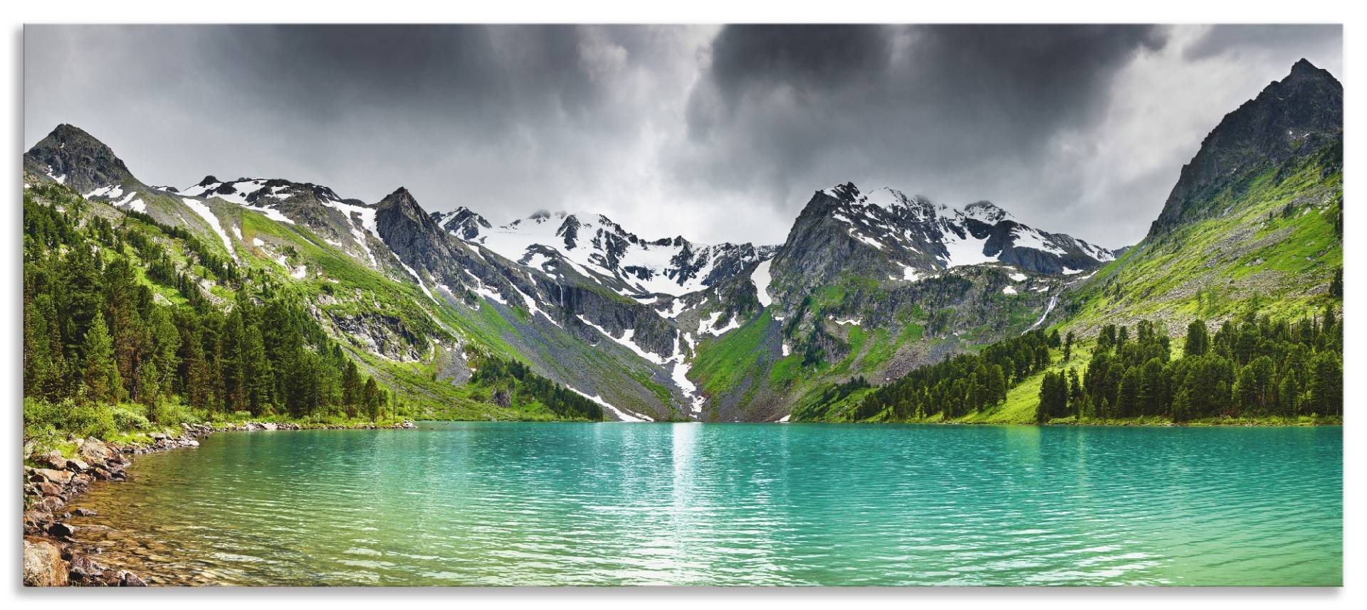 Artland Küchenrückwand »Bergsee«, (1 tlg.), Alu Spritzschutz mit Klebeband, einfache Montage von Artland