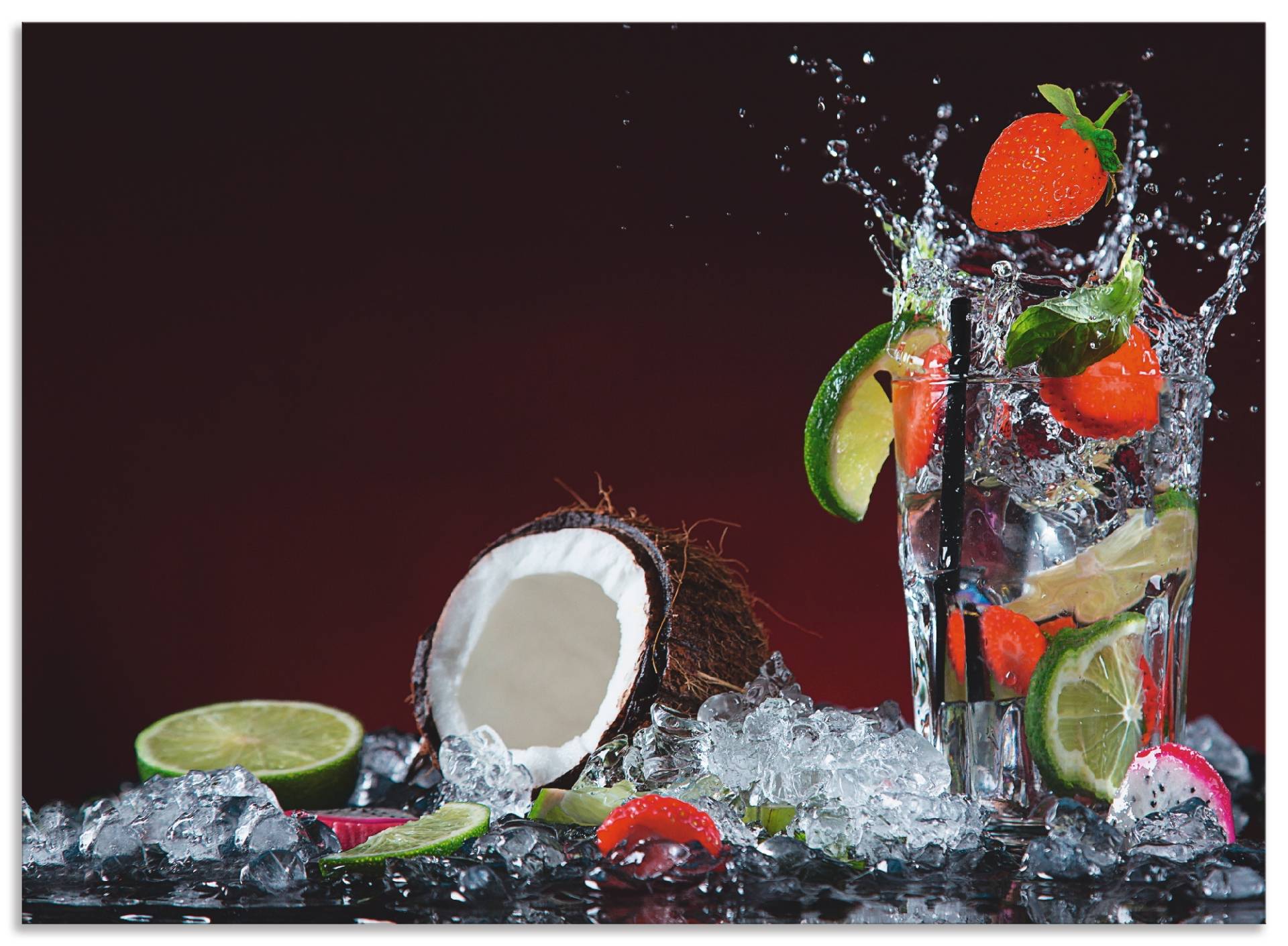 Artland Küchenrückwand »Frischer Fruchtcocktail«, (1 tlg.), Alu Spritzschutz mit Klebeband, einfache Montage Artland Küchenrückwand »Frischer Fruchtcocktail«, (1 tlg.), Alu Spritzschutz mit Klebeband, einfache Montage von Artland