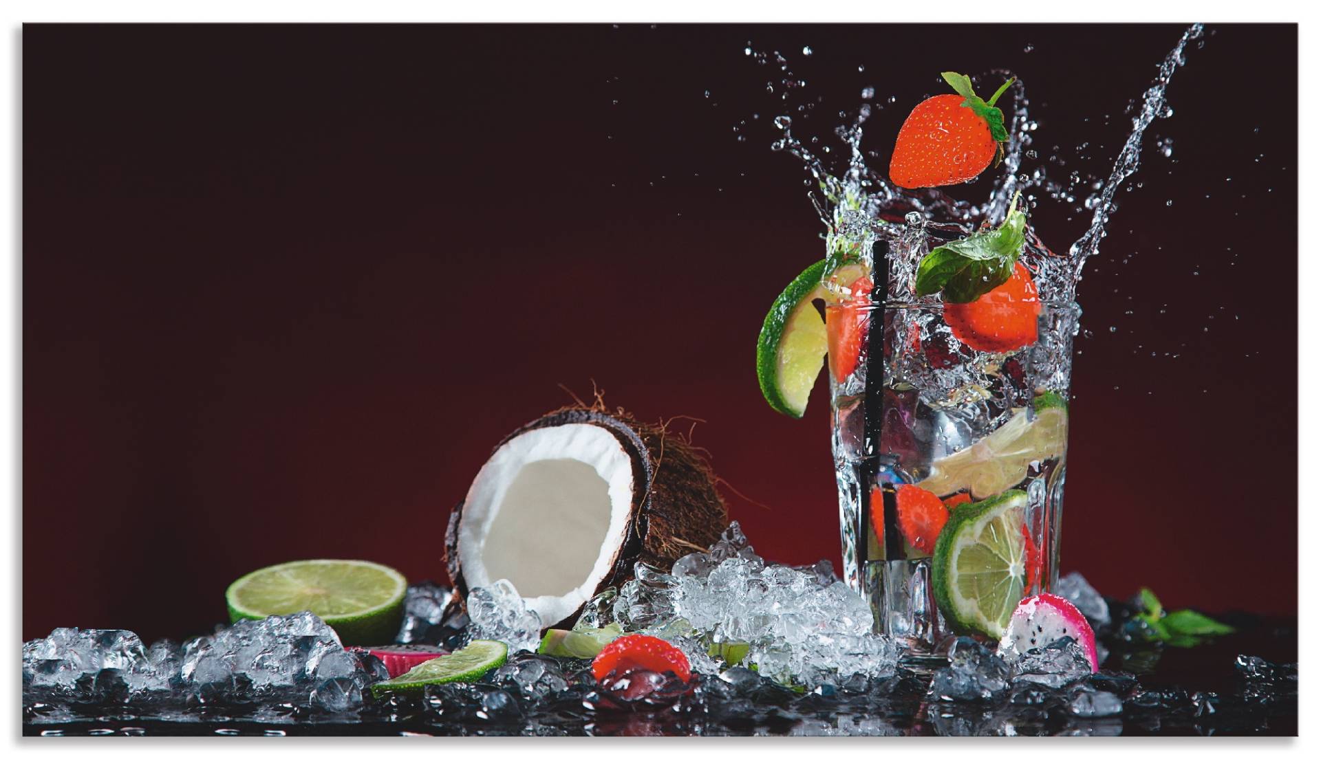 Artland Küchenrückwand »Frischer Fruchtcocktail«, (1 tlg.), Alu Spritzschutz mit Klebeband, einfache Montage Artland Küchenrückwand »Frischer Fruchtcocktail«, (1 tlg.), Alu Spritzschutz mit Klebeband, einfache Montage von Artland