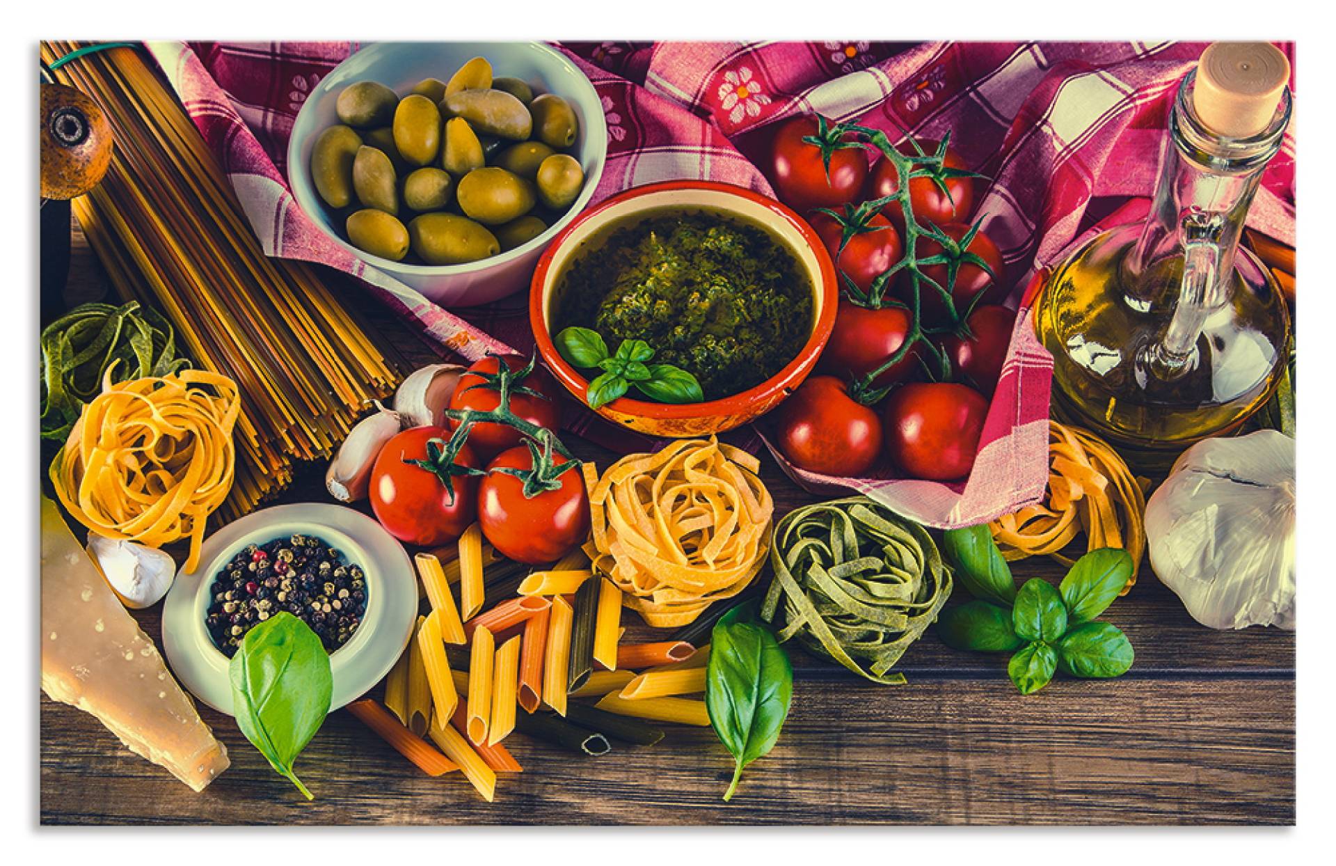 Artland Küchenrückwand »Italienisch mediterrane Lebensmittel«, (1 tlg.), Alu Spritzschutz mit Klebeband, einfache Montage Artland Küchenrückwand »Italienisch mediterrane Lebensmittel«, (1 tlg.), Alu Spritzschutz mit Klebeband, einfache Montage von Artland