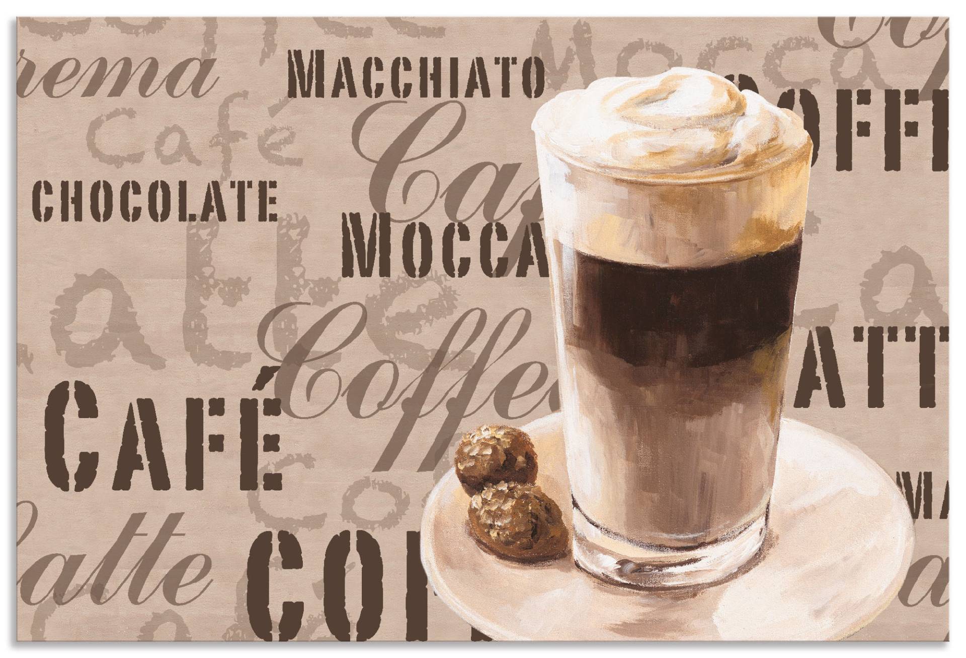 Artland Küchenrückwand »Kaffee - Latte Macchiato«, (1 tlg.), Alu Spritzschutz mit Klebeband, einfache Montage Artland Küchenrückwand »Kaffee - Latte Macchiato«, (1 tlg.), Alu Spritzschutz mit Klebeband, einfache Montage von Artland
